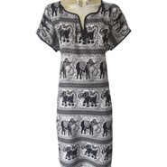 Elephant Print Tunic Dress